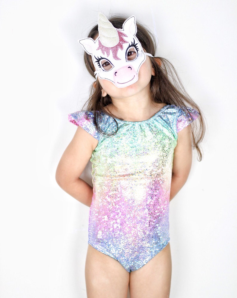 Unicorn Costume Girls Leotard Dance Outfit Dance Leo Baby Etsy