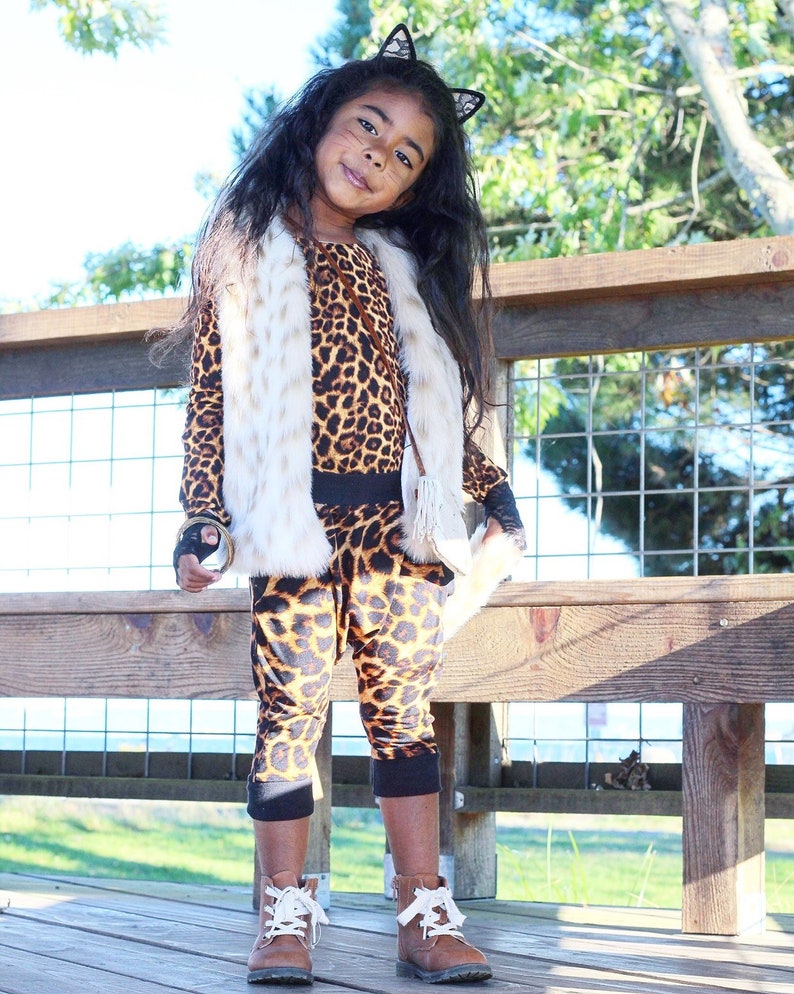 brushed poly leotard baby girl leotard girls leotard toddler leotard Leopard leotard animal print leotard spring outfit
