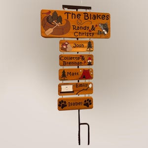 Wrought Iron Sign Stake: Heavy Duty Camping Sign Holder - Etsy