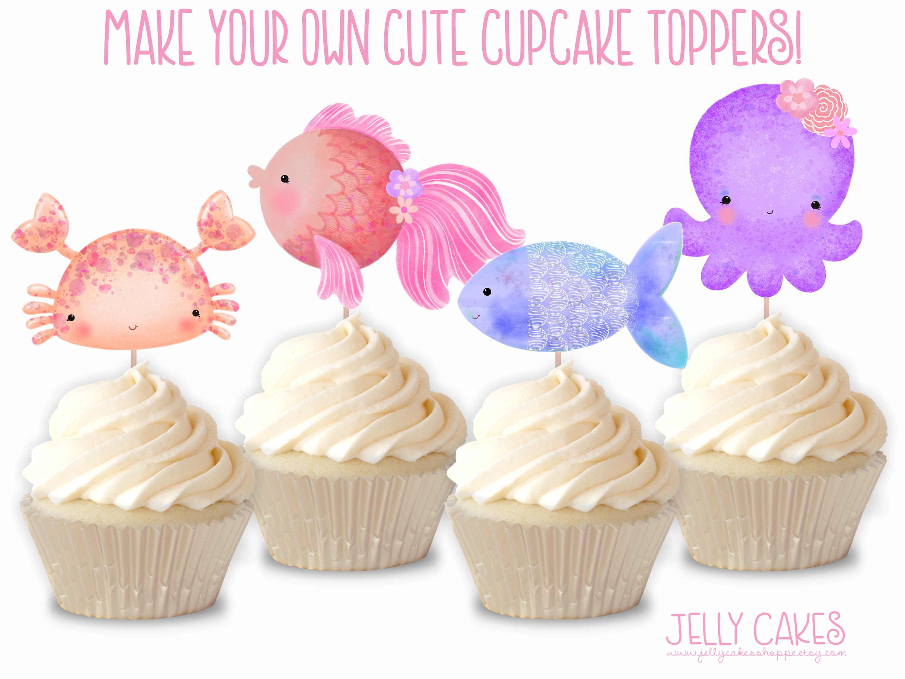 Printable Mermaid Decorations Mermaid Birthday Party Under Etsy