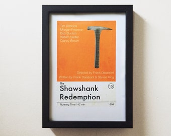 Plakat filmowy „Skazani na Shawshank”, minimalistyczny plakat filmowy