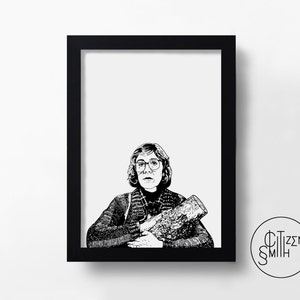 TWIN PEAKS - The Log Lady - David Lynch - handgetekende filmkunstprint/tv-filmposter