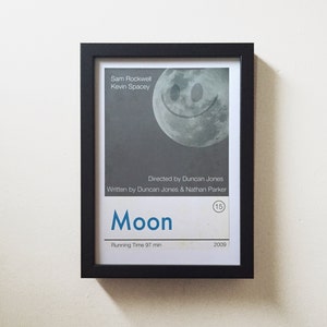 MOON Inspired Film Movie Poster Print, Art Print - Sam Rockwell - Minimalist, Indie, Vintage Style, Retro Home