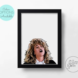 WHEN HARRY Met SALLY - I&#39;ll Have What She&#39;s Having - Meg Ryan - Rob Reiner - Black & White/ Colour - Hand-Drawn Film Art Print/ Movie Poster