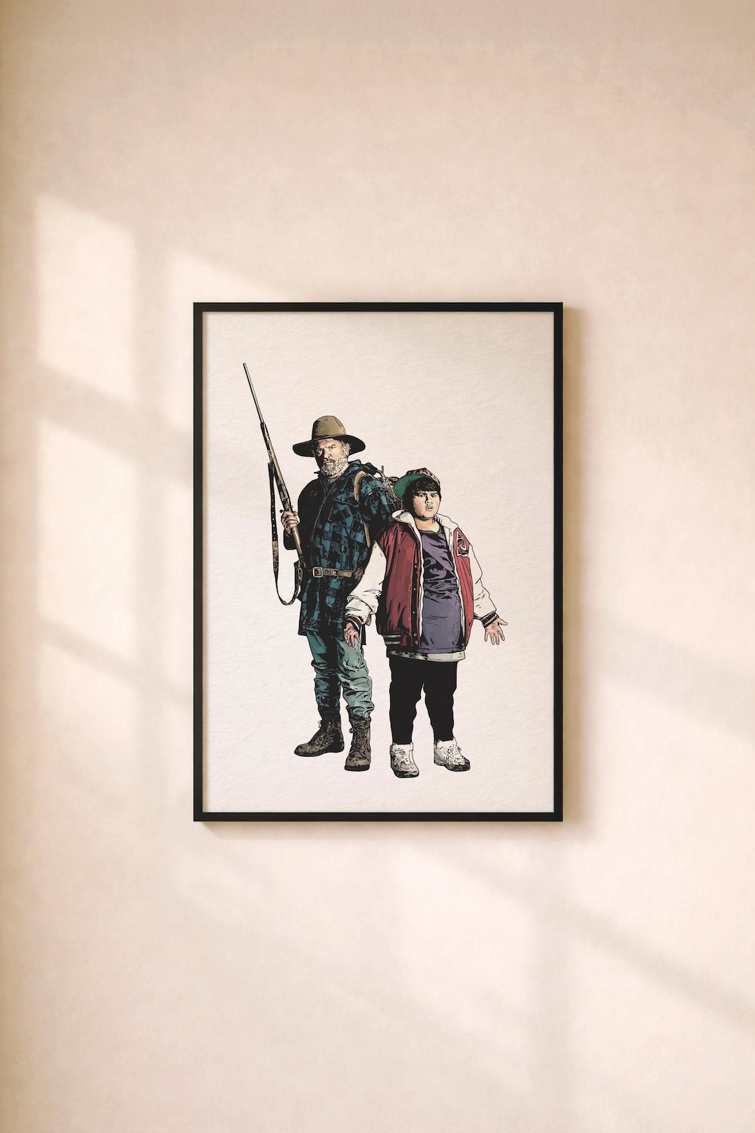 Ricky Hftwp Hunt for the Wilderpeople Illustration Print – Ricky Baker & Hec Movie ...