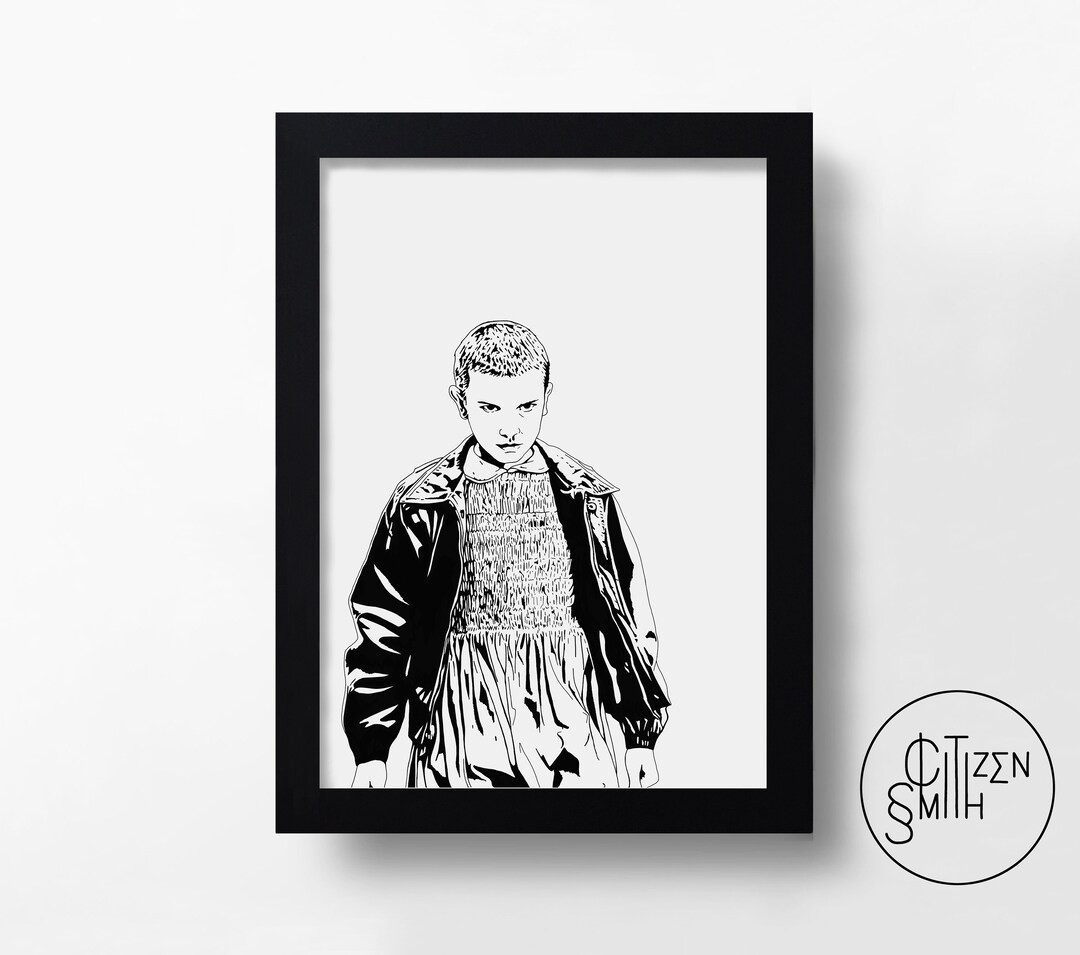 Once Impresión artística de Stranger Things: póster de la película  dibujado a mano México