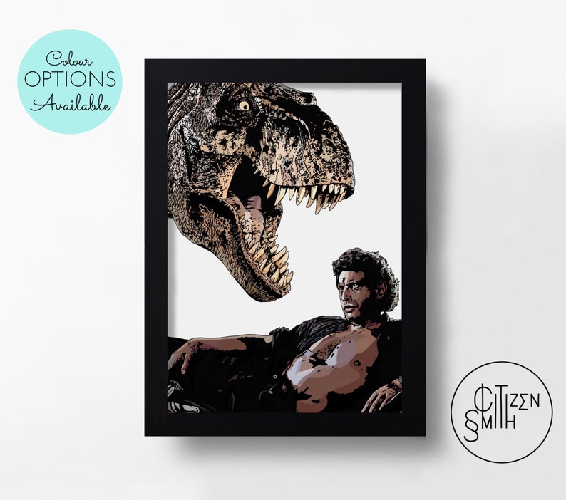 jeff goldblum holding t rex