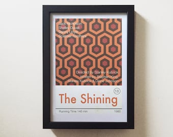 The Shining Movie Poster, Stanley Kubrick Film Print, Horror Movie Art