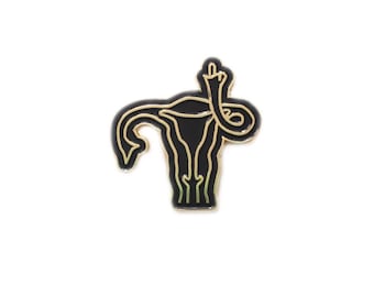 Feminist Pins - Enamel Pins - Pin - Feminist Patches - Feminism - Girl Power - Kawaii - Lapel Pins - Pro Choice - Uterus Pin
