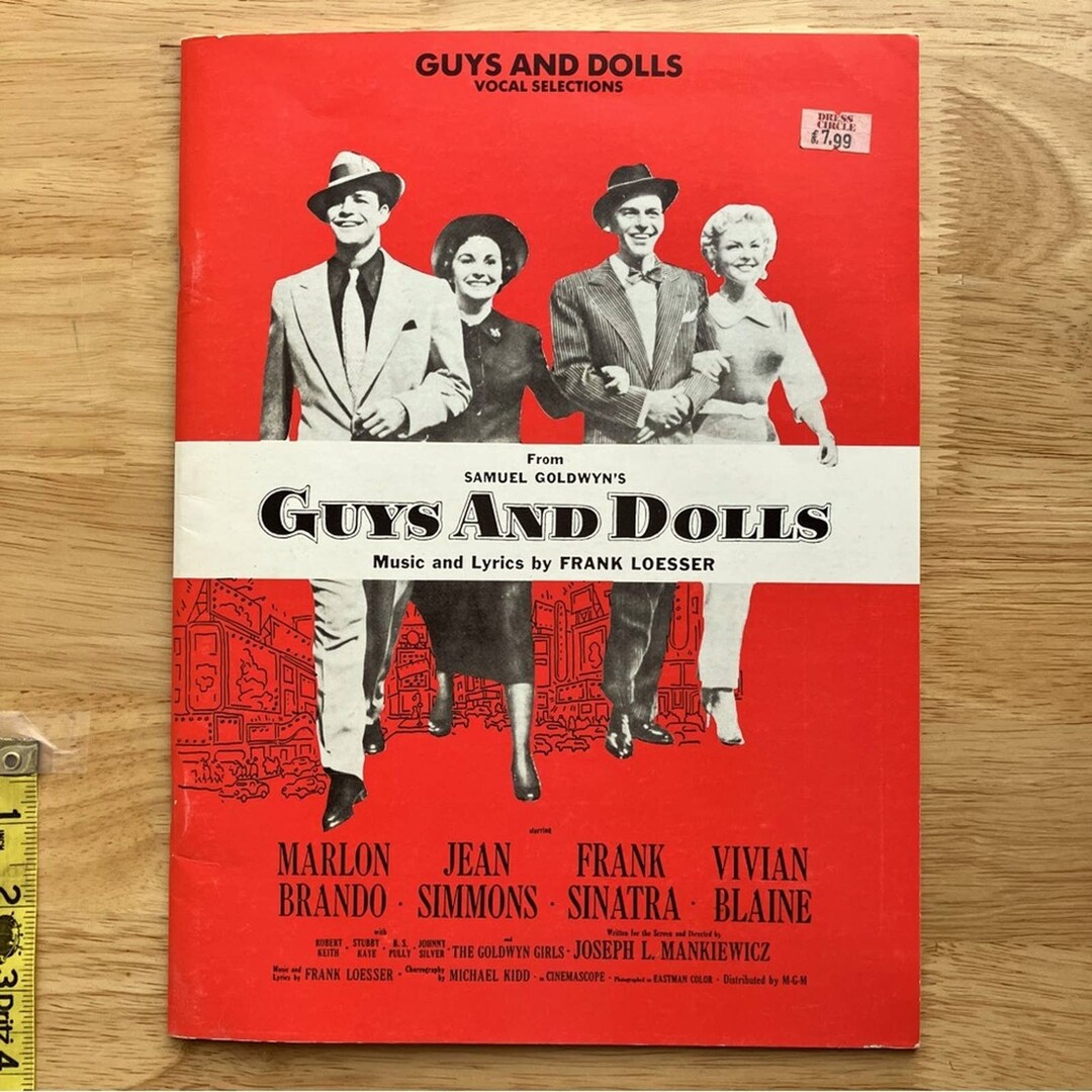 Vintage Guys and Dolls Music Sheet Paperback Sheet Music Book Etsy