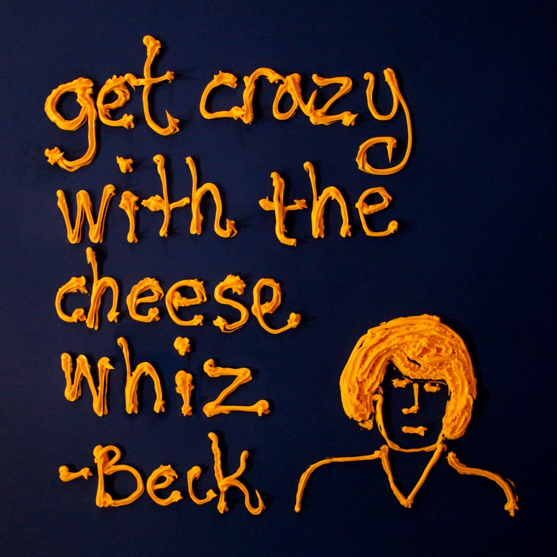 Loser // song lyric art // Beck // get crazy with the cheese Etsy
