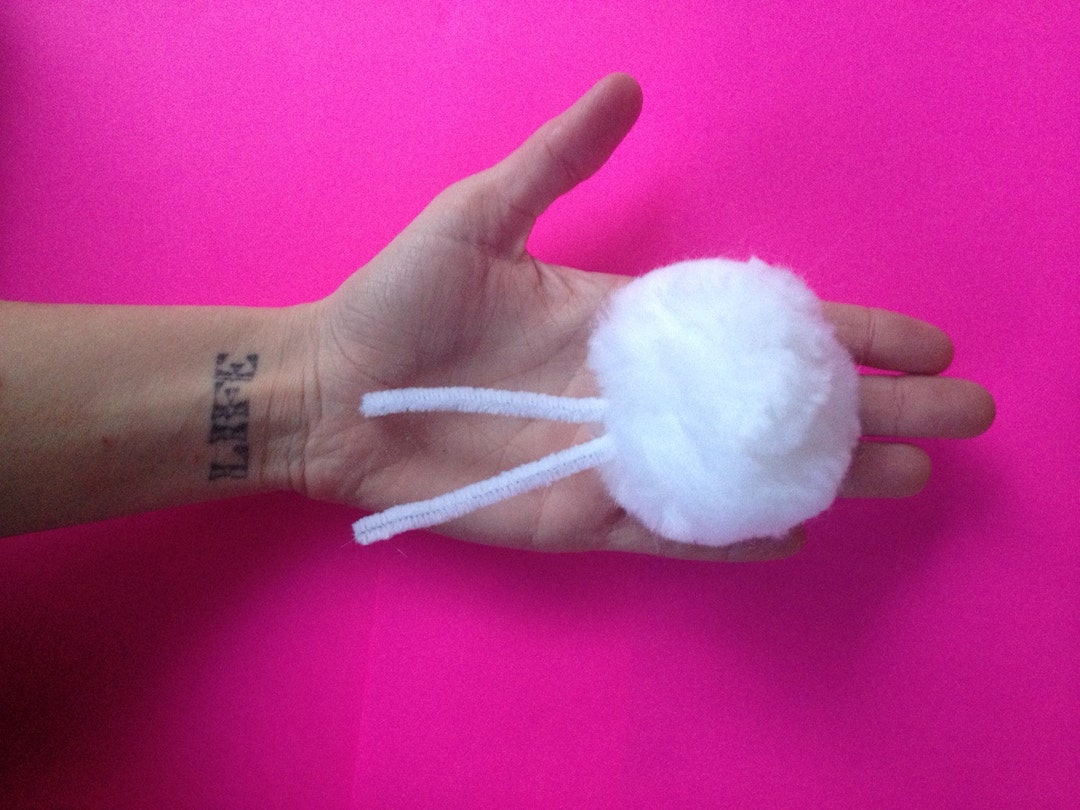 Faux Fur Bunny Tail Costume Accessory With Covered Wire for Etsy