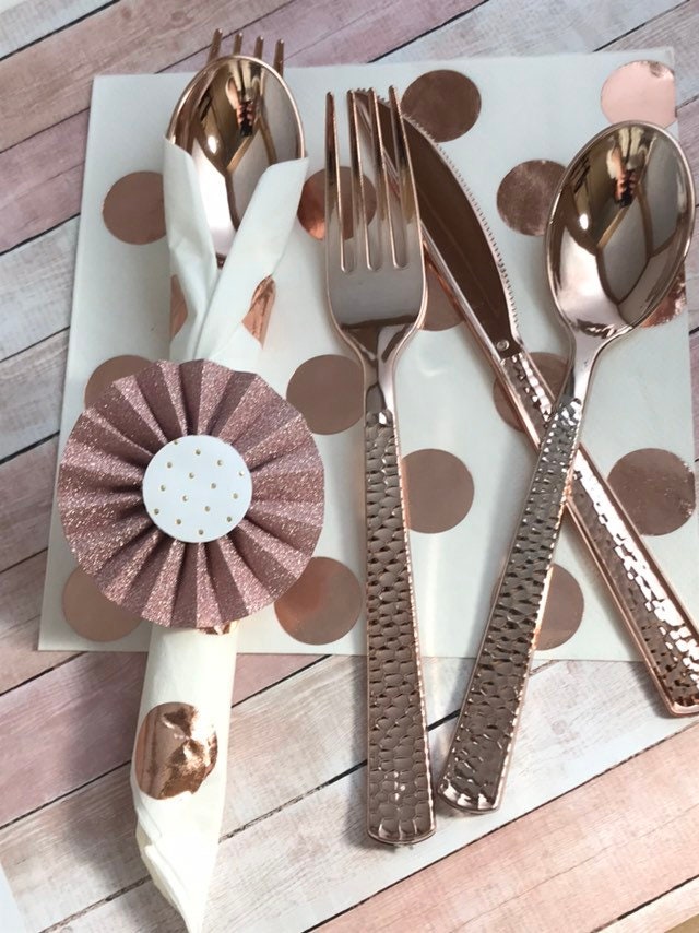 Rose Gold Party Decorations Rose Gold Graduationrose Gold Etsy