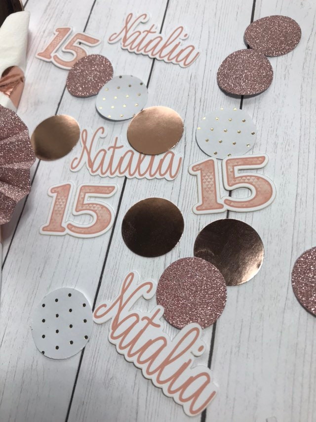 Rose Gold Party Decorations Rose Gold Graduationrose Gold Etsy