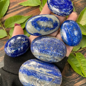 Lapis Lazuli, Lapis, Lapis Lazuli Palm Stone, Stone, Qty. 1