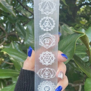 Selenite Chakra Wand, Selenite, Selenite Charging Wand, Chakra Selenite, Qty. 1