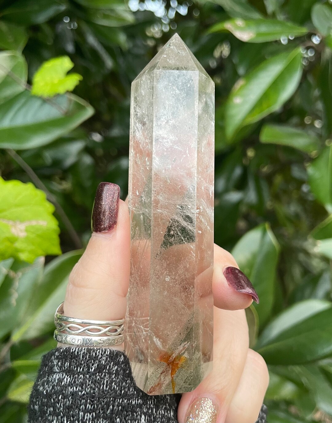 Garden Quartz Point, Garden Quartz Tower Etsy