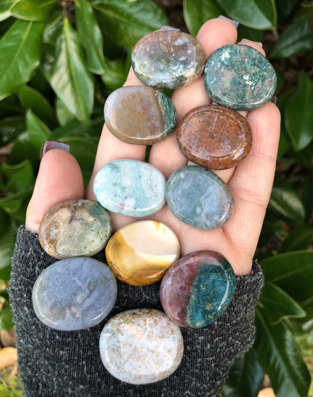 Ocean Jasper Coin, Ocean Jasper Pocket Stone, Qty. 1 - Etsy