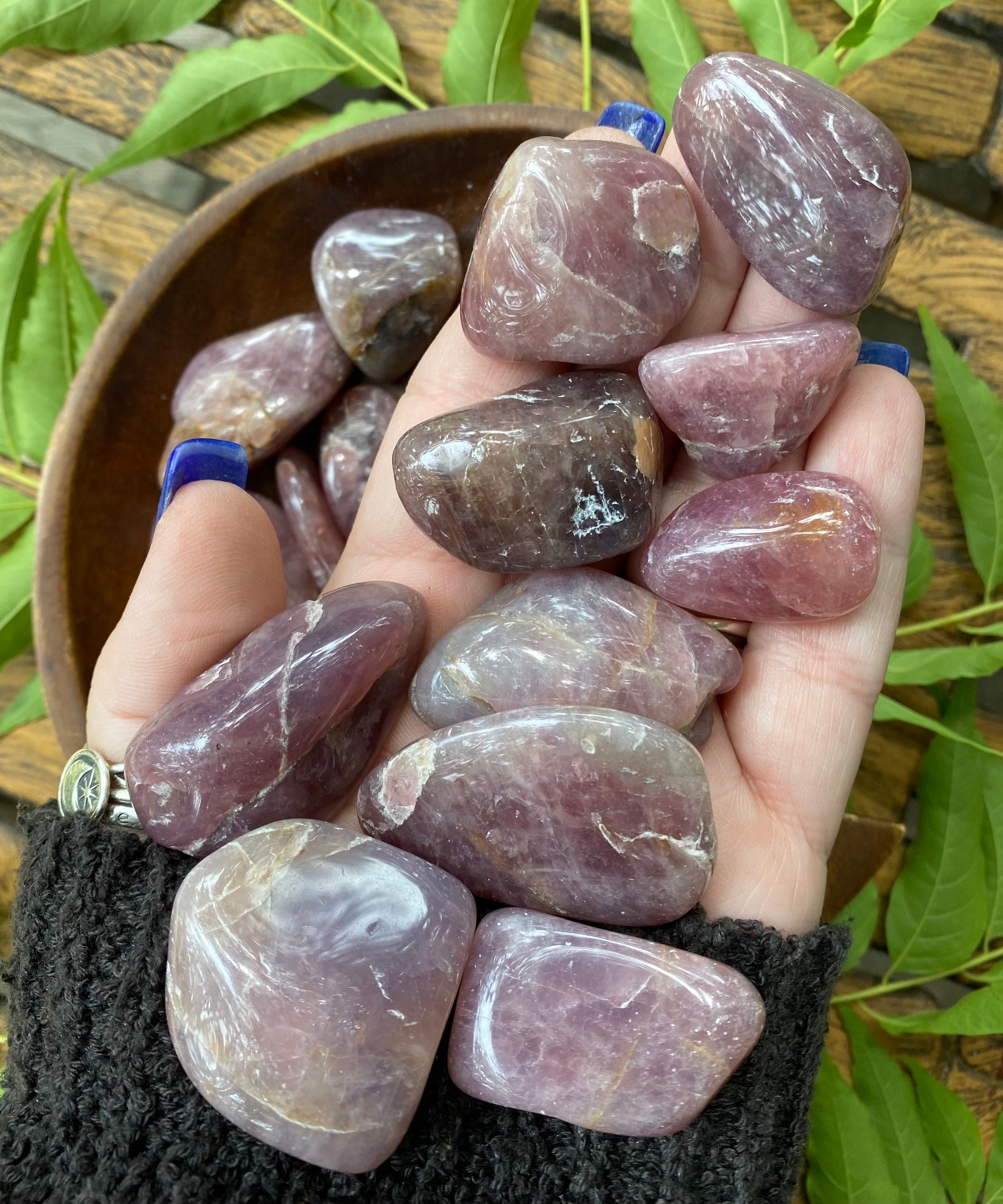 Purple Rose Quartz Purple Rose Quartz Tumble Qty. 1 Etsy