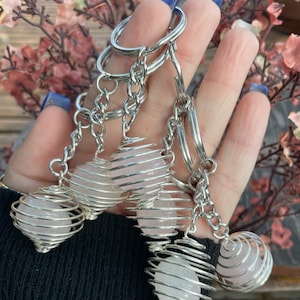 Rose Quartz Keychain, Rose Quartz, Qty. 1