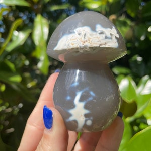 Orca Agate Mushroom, Orca Agate
