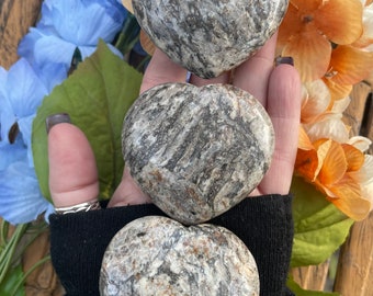 Zebra Jasper Heart,  Zebra Jasper, Qty. 1