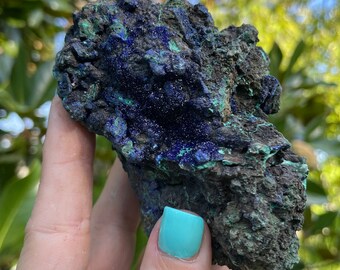 Azurite Malachite, Azurite Cluster, Rough Azurite Malachite