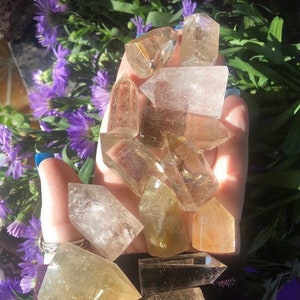Rutilated Quartz Point, Rutilated Point, Qty. 1