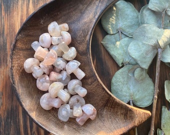Flower Agate, Flower Agate Mushroom, Qty. 1 MINI Mushroom