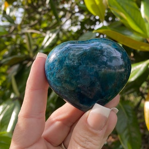 Blue Apatite, Blue Apatite Heart, Qty. 1