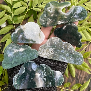 Moss Agate Cloud, Moss Agate, Qty. 1