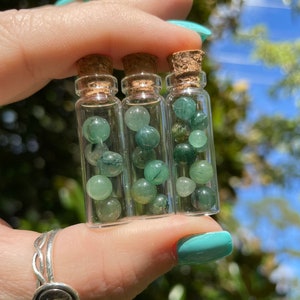 Green Aventurine, Green Aventurine Sphere, MINI Aventurine Spheres, Qty. 1 SUPER MINI Jar Spheres