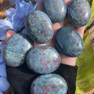 Ruby Kyanite, Ruby Kyanite Palm Stone, Qty. 1