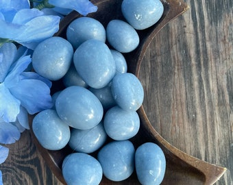 Angelite Tumble, Angelite, Qty. 1