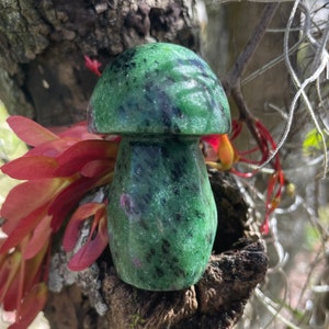 Ruby Zoisite Mushroom, Ruby Zoisite, Qty. 1