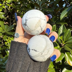 Howlite Sphere, Howlite, Crystal Sphere, Qty. 1