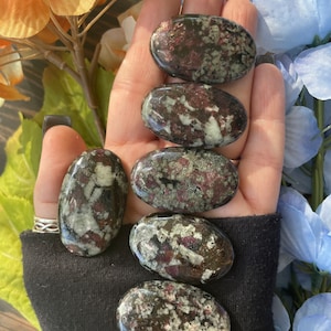 Eudialyte Palm Stone, Eudialyte, QTY. 1