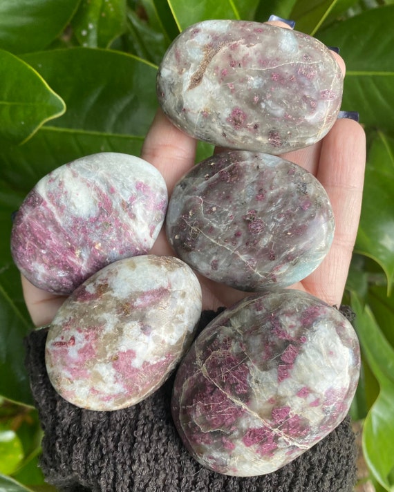 Rubelite Tourmaline Palm Stones Rubelite Tourmaline Palm Stones