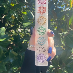 Selenite Chakra Wand, Selenite, Selenite Charging Wand, Chakra Selenite, Qty. 1