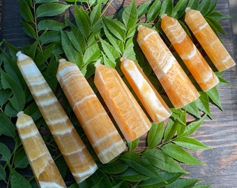 Orange Calcite, Orange Calcite Tower, Qty. 1