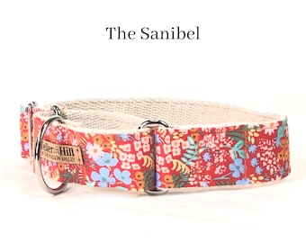 Floral Martingale, Buckle Martingale Collar, Martingale Collar Greyhound