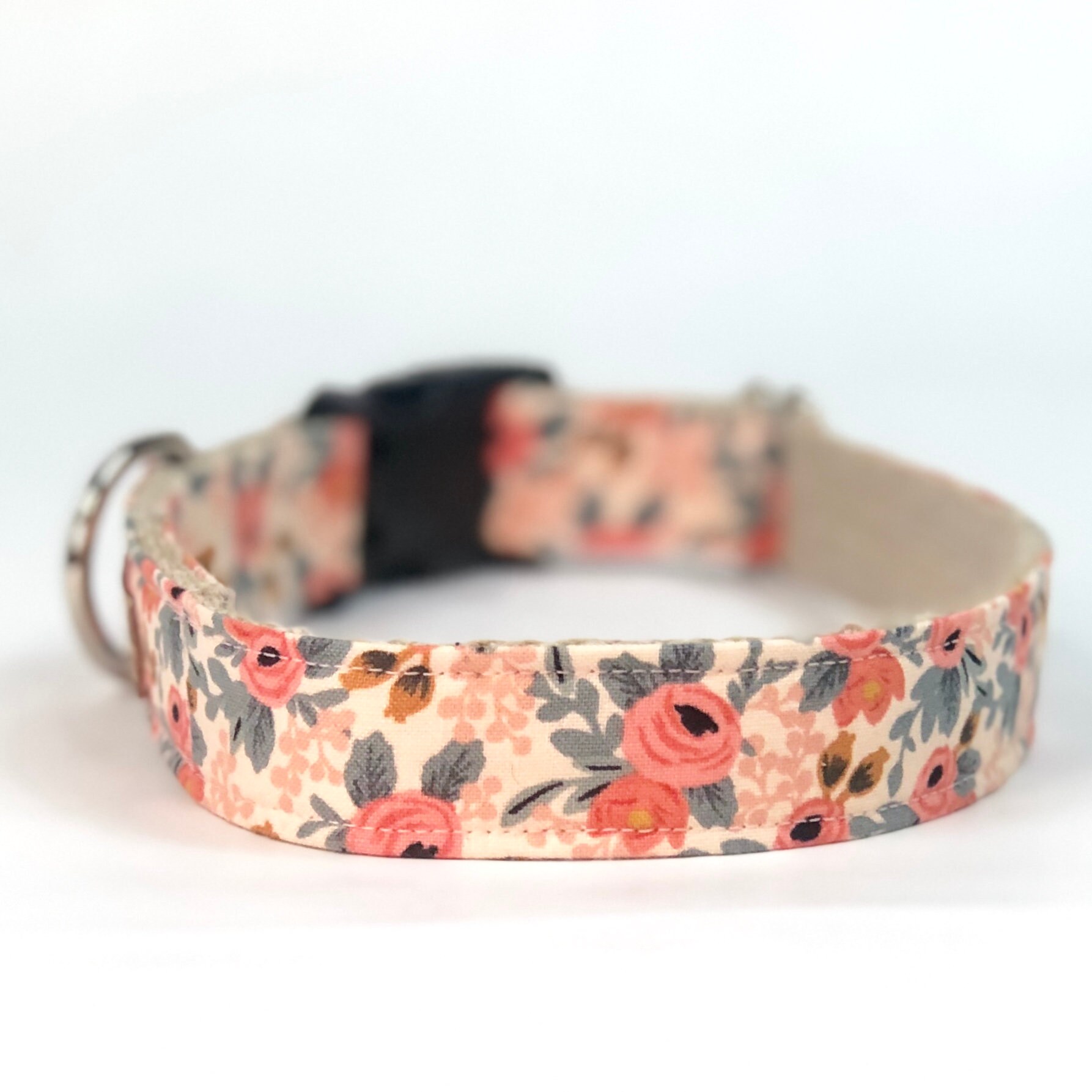 floral print dog collar