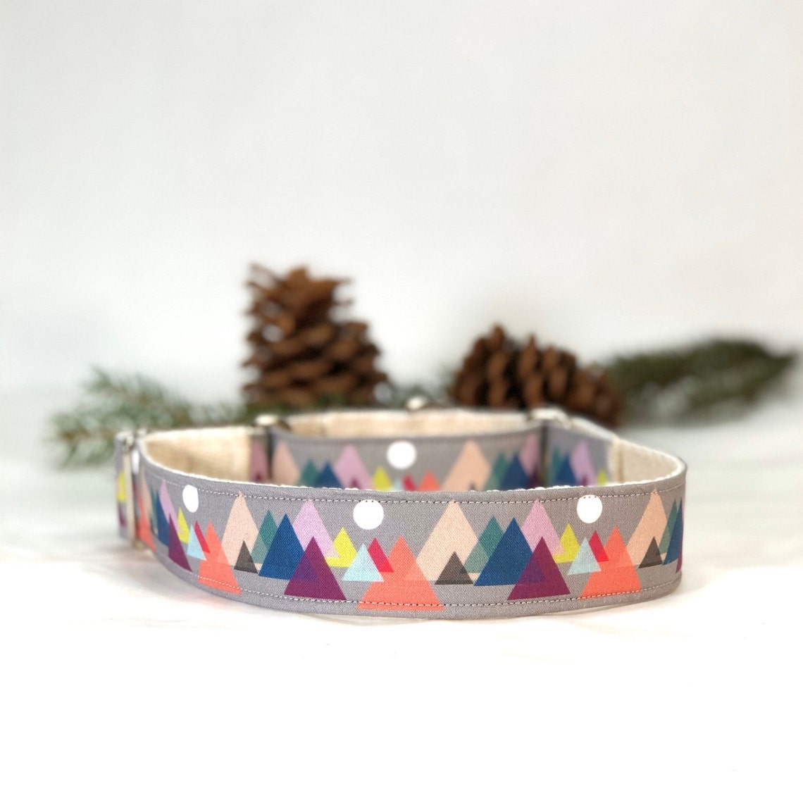 Dog Collar Mountain Martingale Collar Greyhound Moon Dog Etsy