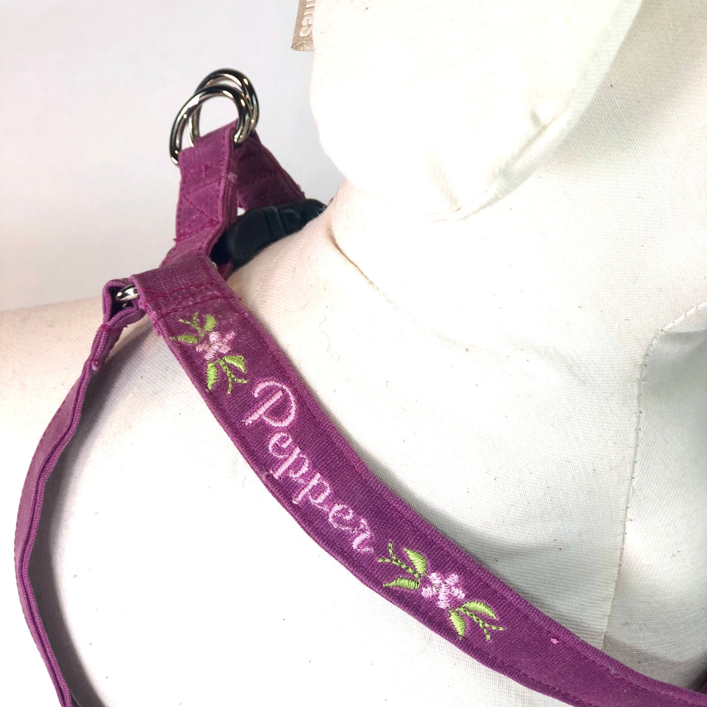 Step in Harness Fabric Dog Harness Waxed Canvas Dog Harness Etsy