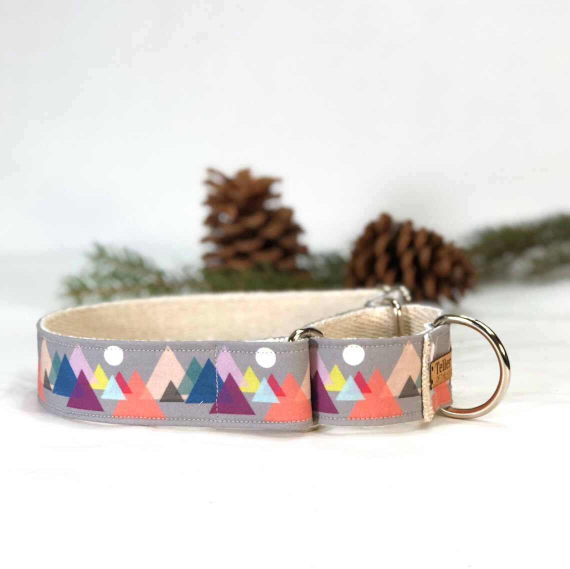 Dog Collar Mountain Martingale Collar Greyhound Moon Dog Etsy