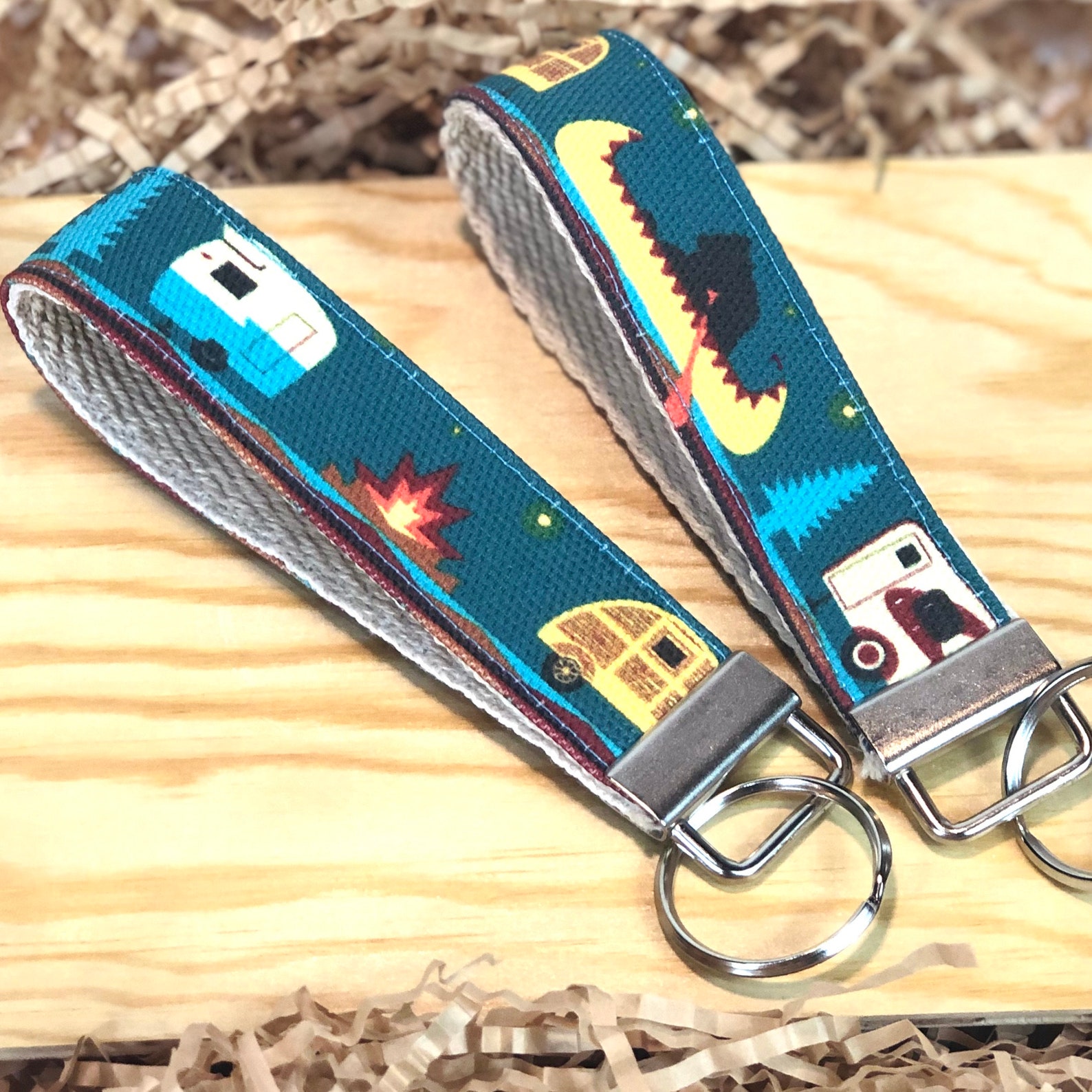 Camper Key Fob RV Gift Travel Trailer Key Fob Tent Zipper Etsy