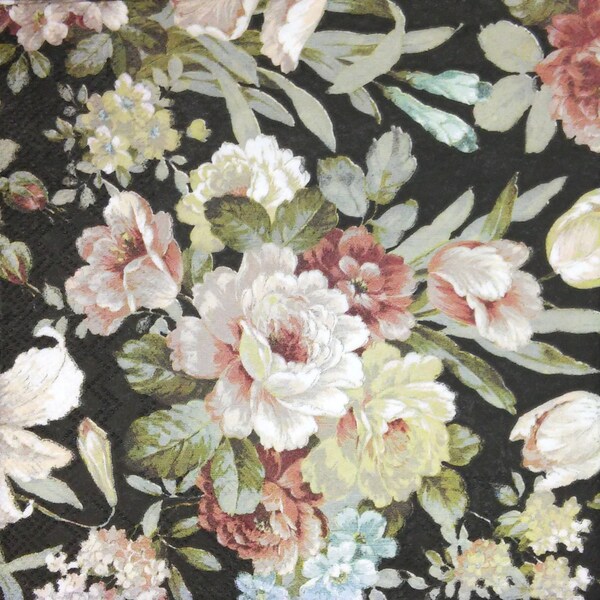 Decoupage Flowers Etsy