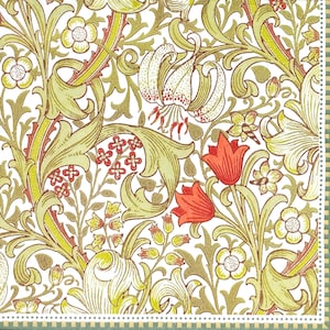 P149# 3 peças de guardanapos de papel individuais para decoupage, tecido artesanal, duas flores de tulipa vermelha em folhas verdes, padrão de ornamento