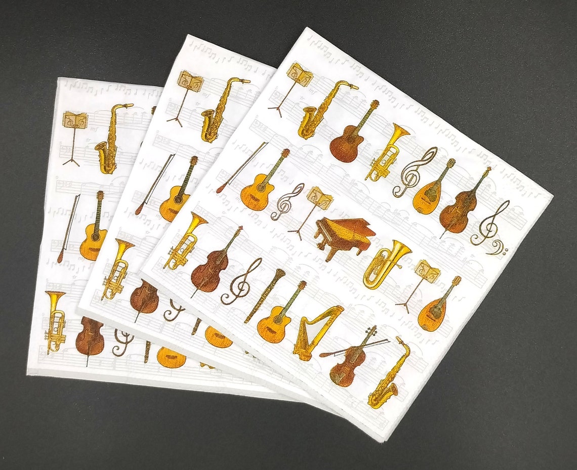 S539# 3 Pieces of SMALL Single Paper Napkins for Decoupage, Craft ...