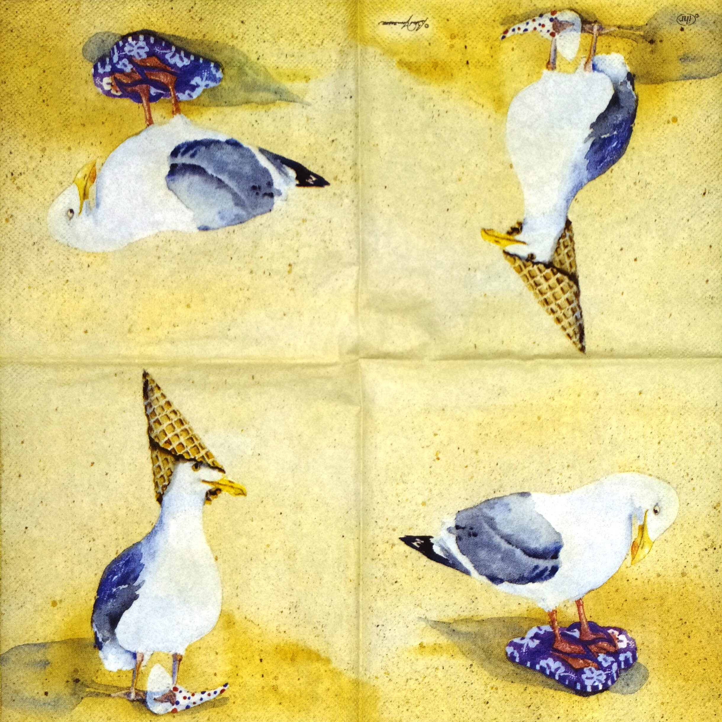 Servilletas Para Decoupage Servilletas Decoupage Pajaro Y Zorrito